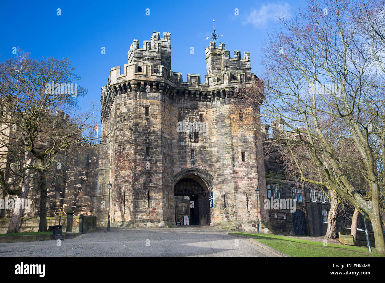 Lancaster Castle Lancaster Lancashire Foto Stock