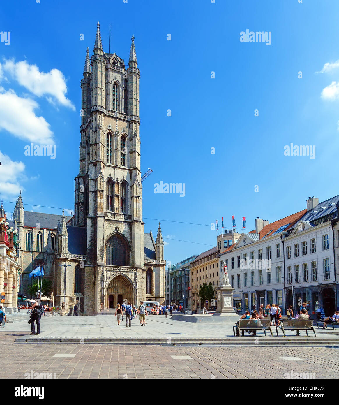 Cattedrale di San Bavone (XIV secolo - XVI secolo), Gent, Belgio Foto Stock