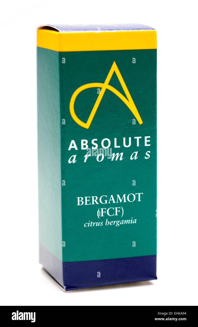 Il bergamotto Citrus Bergamia olio essenziale di assoluta di aromi Foto Stock