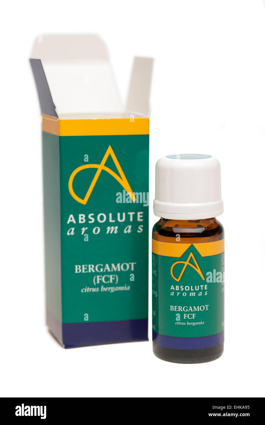 Il bergamotto Citrus Bergamia olio essenziale di assoluta di aromi Foto Stock