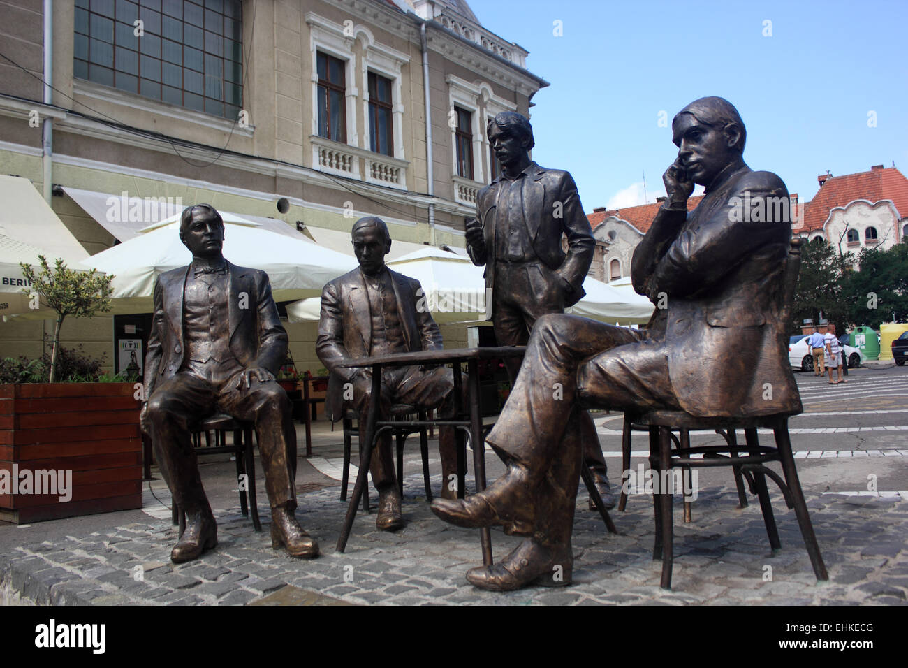 Ady Endre,statua,Oradea, Romania Foto Stock