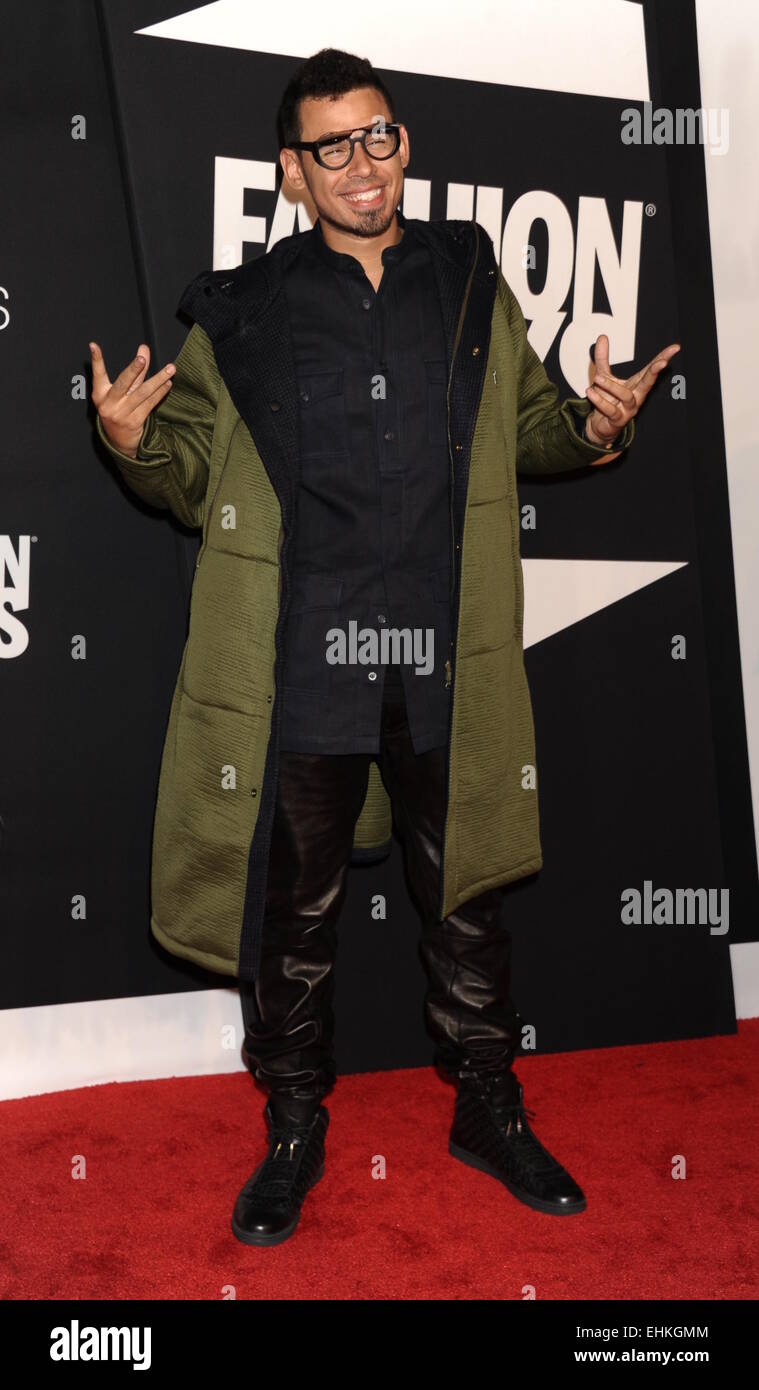 Fashion Rocks 2014 tenutasi presso la Barclays Center - Arrivi con: Afrojack dove: Brooklyn, New York, Stati Uniti quando: 09 Set 2014 Foto Stock