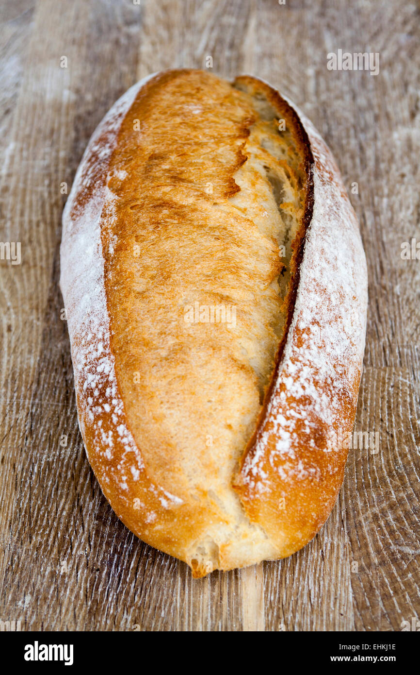 Le pagnotte di pane bianco Foto Stock