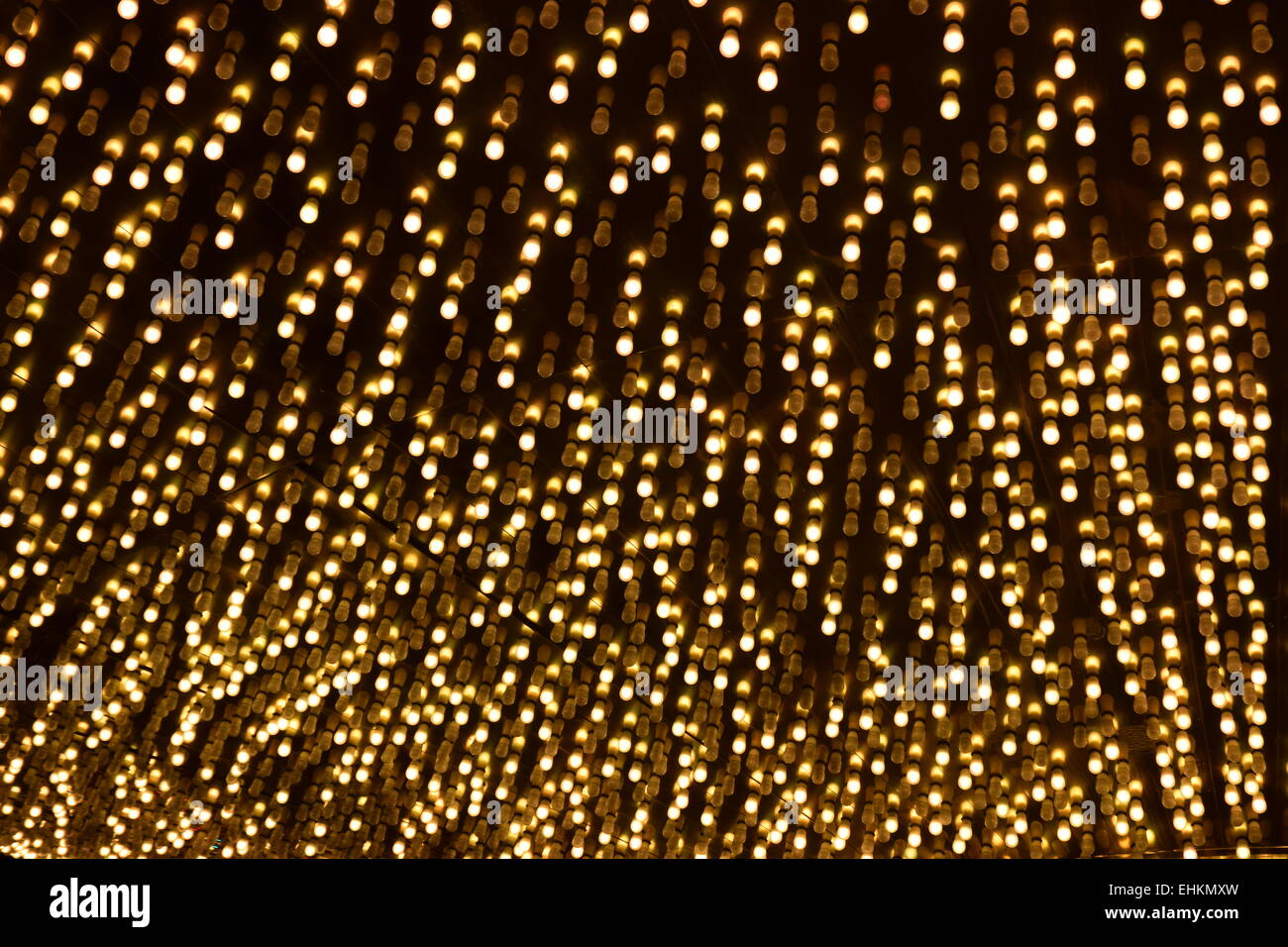 Di notte le luci di Las Vegas. Foto Stock
