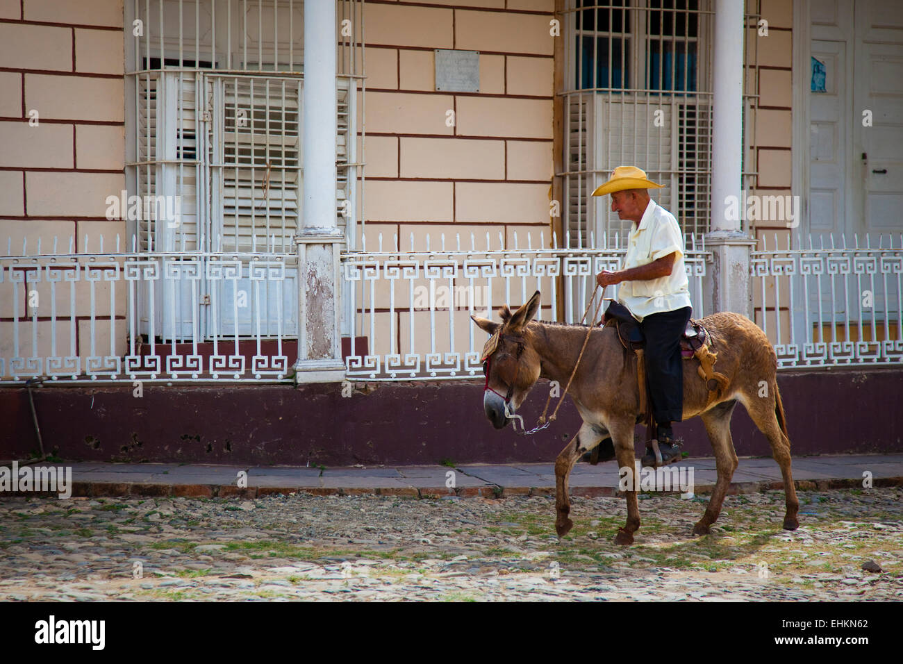 La vita di strada in Trinidad, Cuba Foto Stock