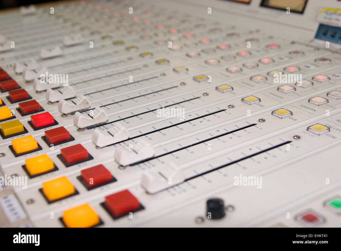 La Nacional Stazione Radio della console di controllo. Città di Panama,  Repubblica di Panama, America Centrale Foto stock - Alamy