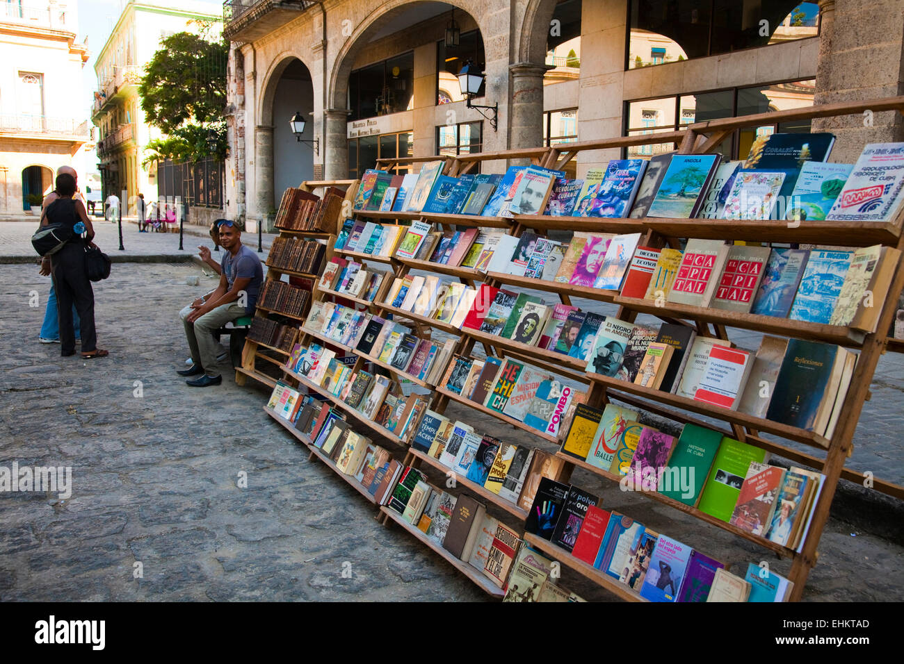 Il mercato del libro a l'Avana, Cuba Foto Stock