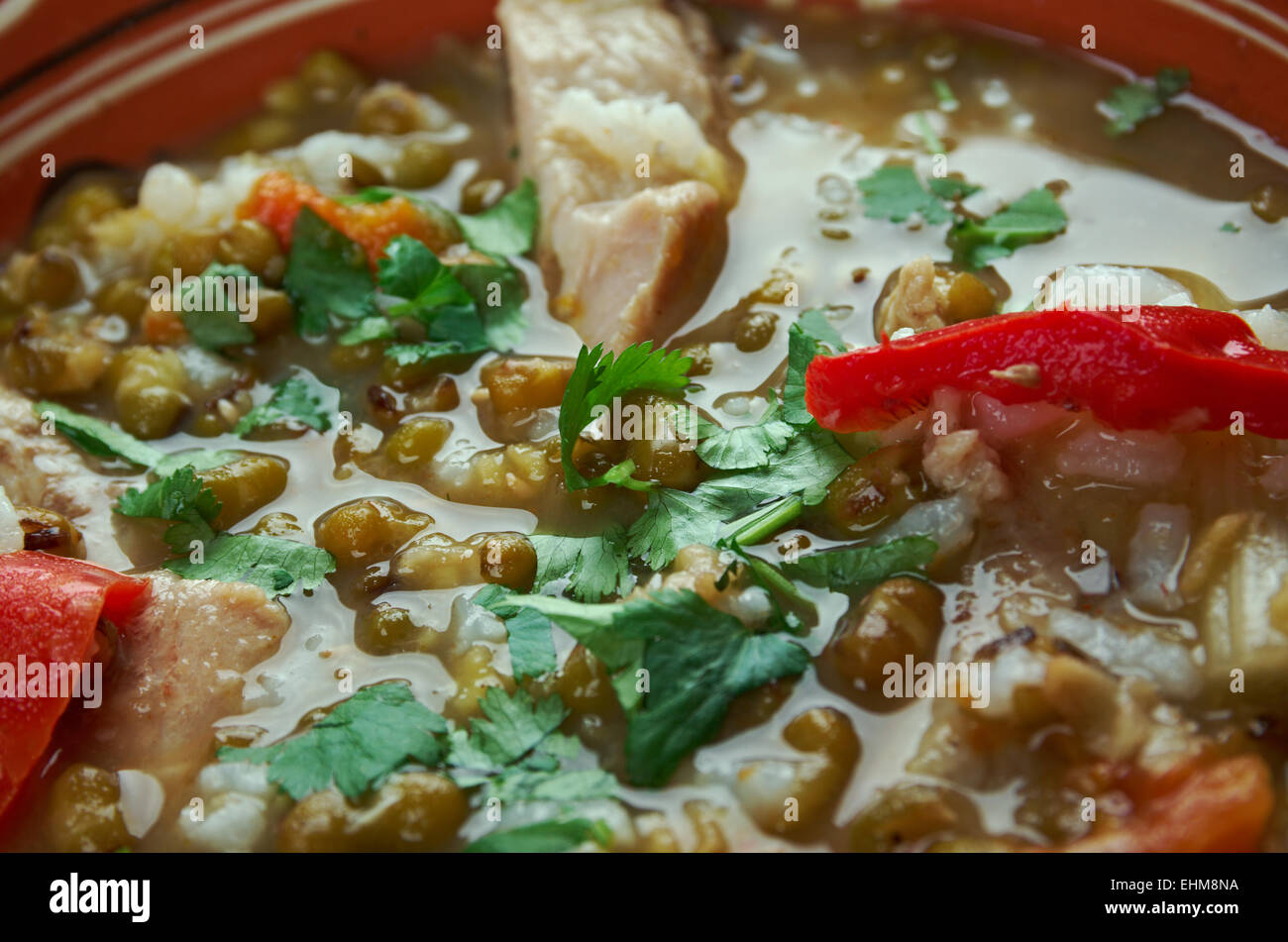 Mashhurda - Salto di zuppa con moong dal Foto Stock