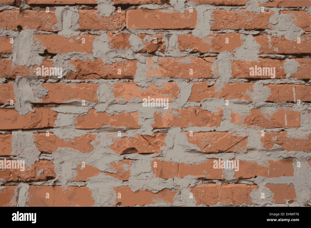 Muro di mattoni texture di sfondo vettoriale Illustrazione Vettoriale