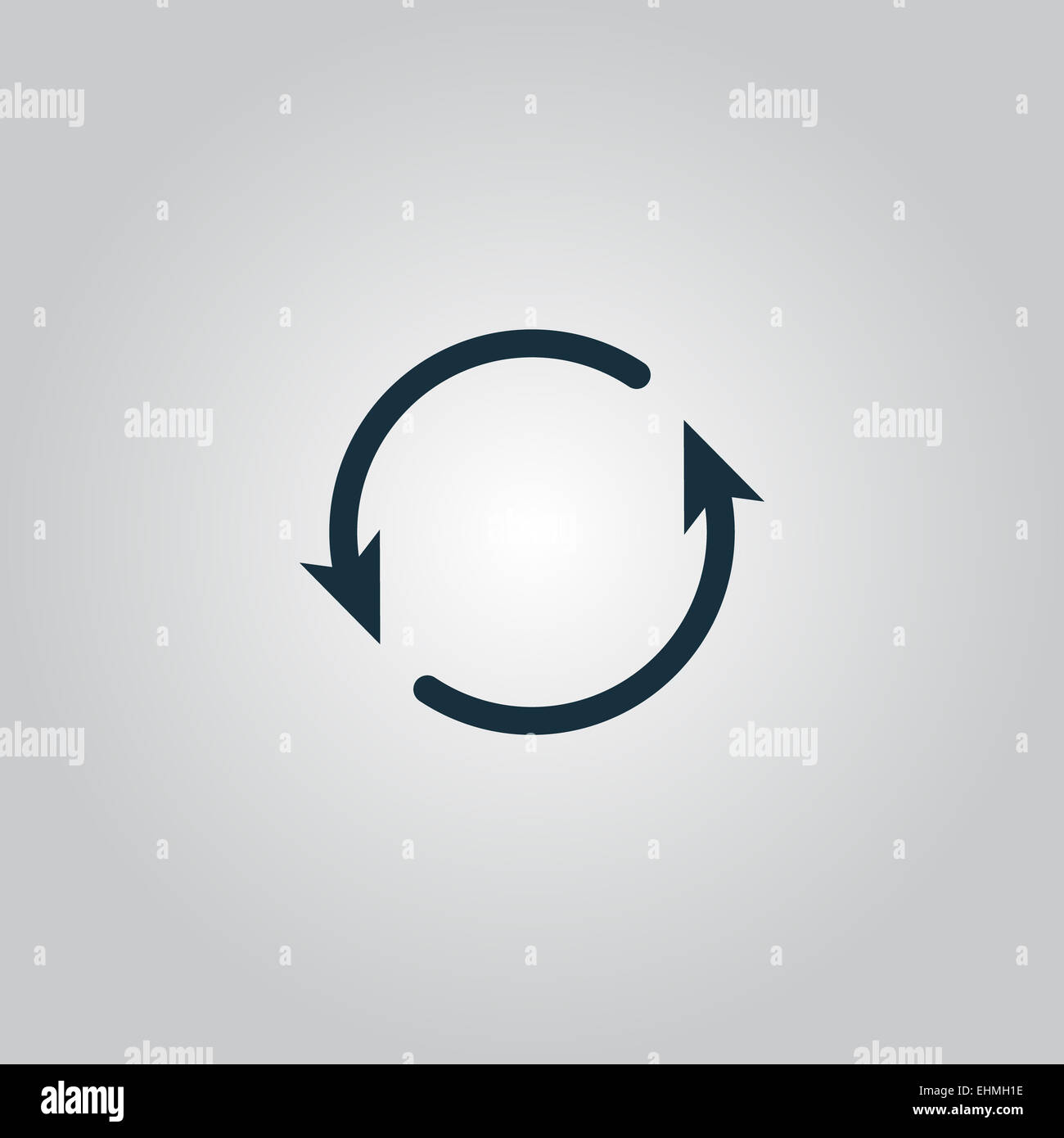Freccia icona cerchio - ciclo, loop, rotonda Foto Stock