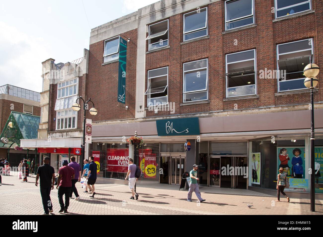 Northampton centro città e lo shopping. Foto Stock