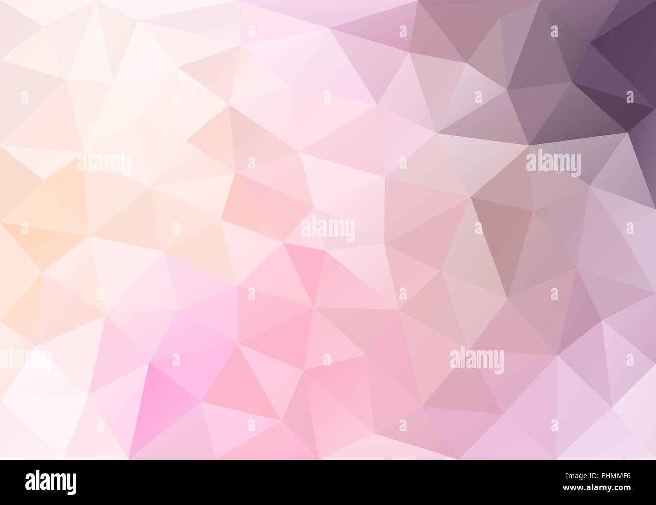 Abstract di rosa pastello poly basso background Foto Stock