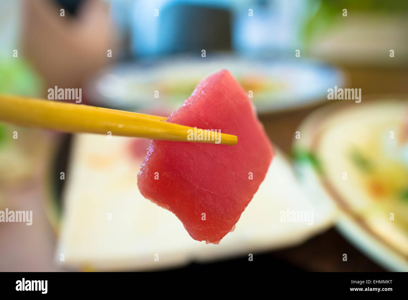 Il cibo giapponese sashimi pesce crudo Foto Stock