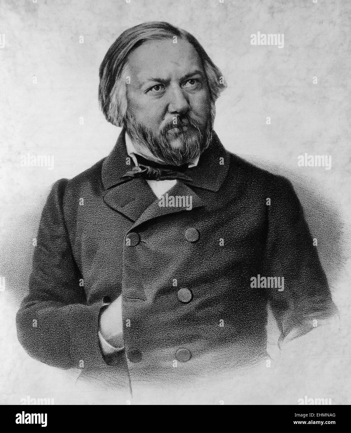 MICHAEL GLINKA (1804-1857) Il compositore russo circa 1855 Foto Stock