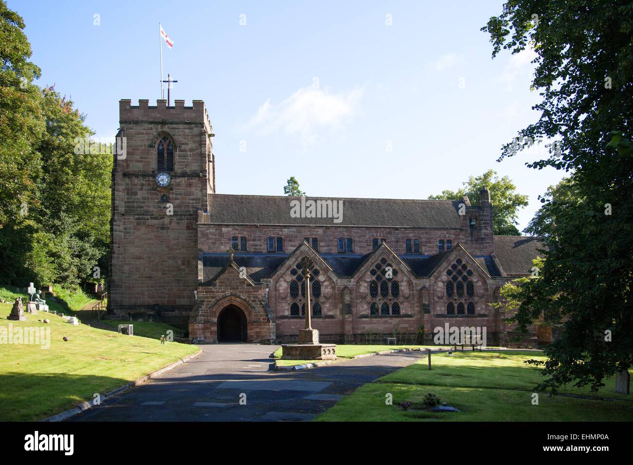 San Michele e Tutti gli Angeli Chiesa, Tettenhall, Wolverhampton Foto Stock