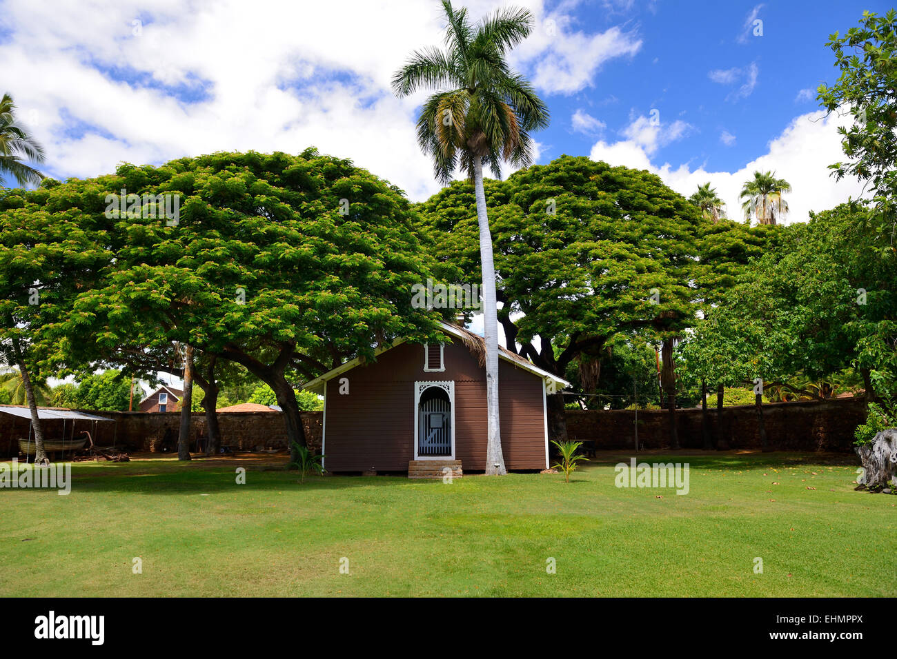 Old Lahaina prigione in prigione Street, Lahaina, Maui, Hawaii, STATI UNITI D'AMERICA Foto Stock