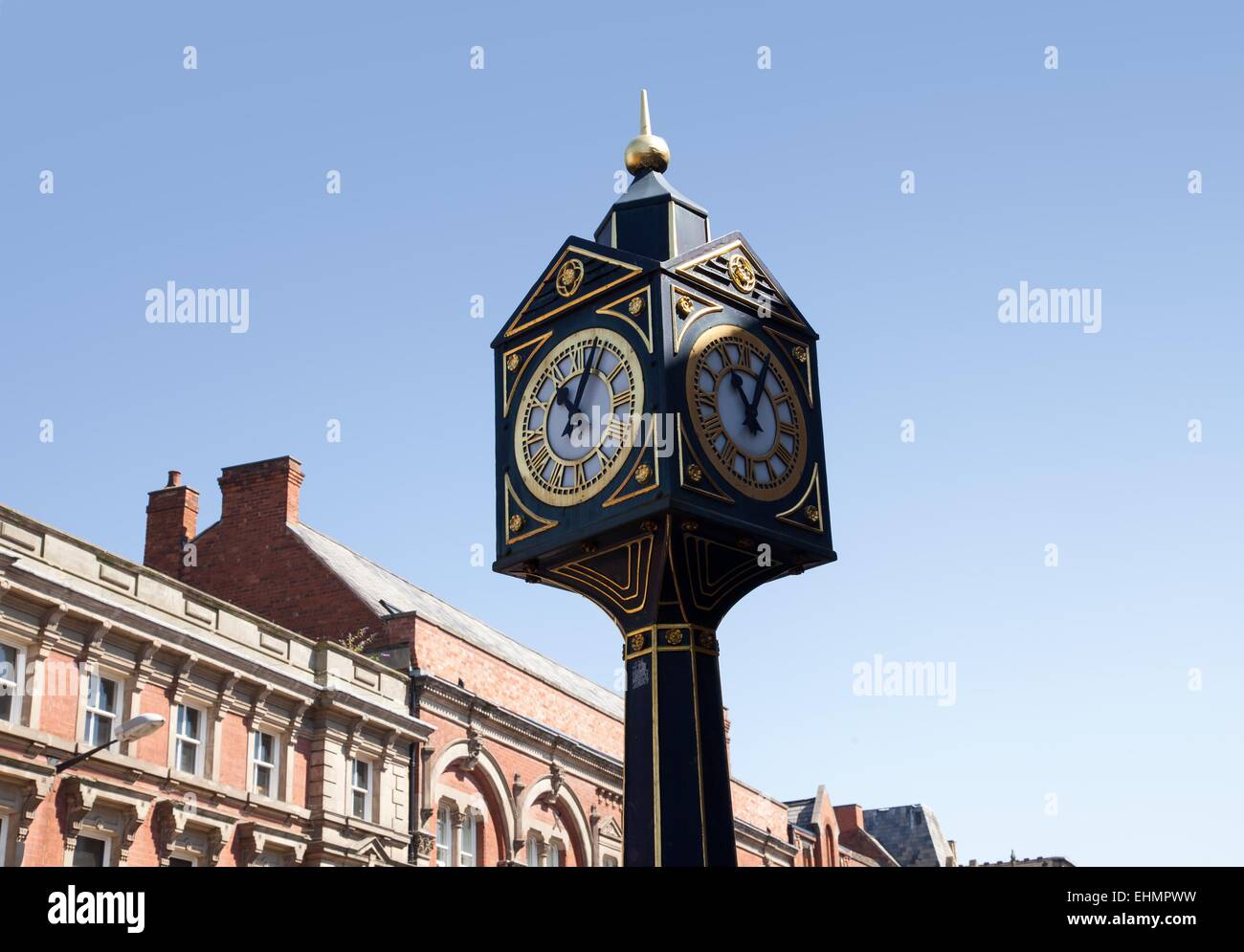 La piazza del mercato orologio, Walsall, West Midlands Foto Stock