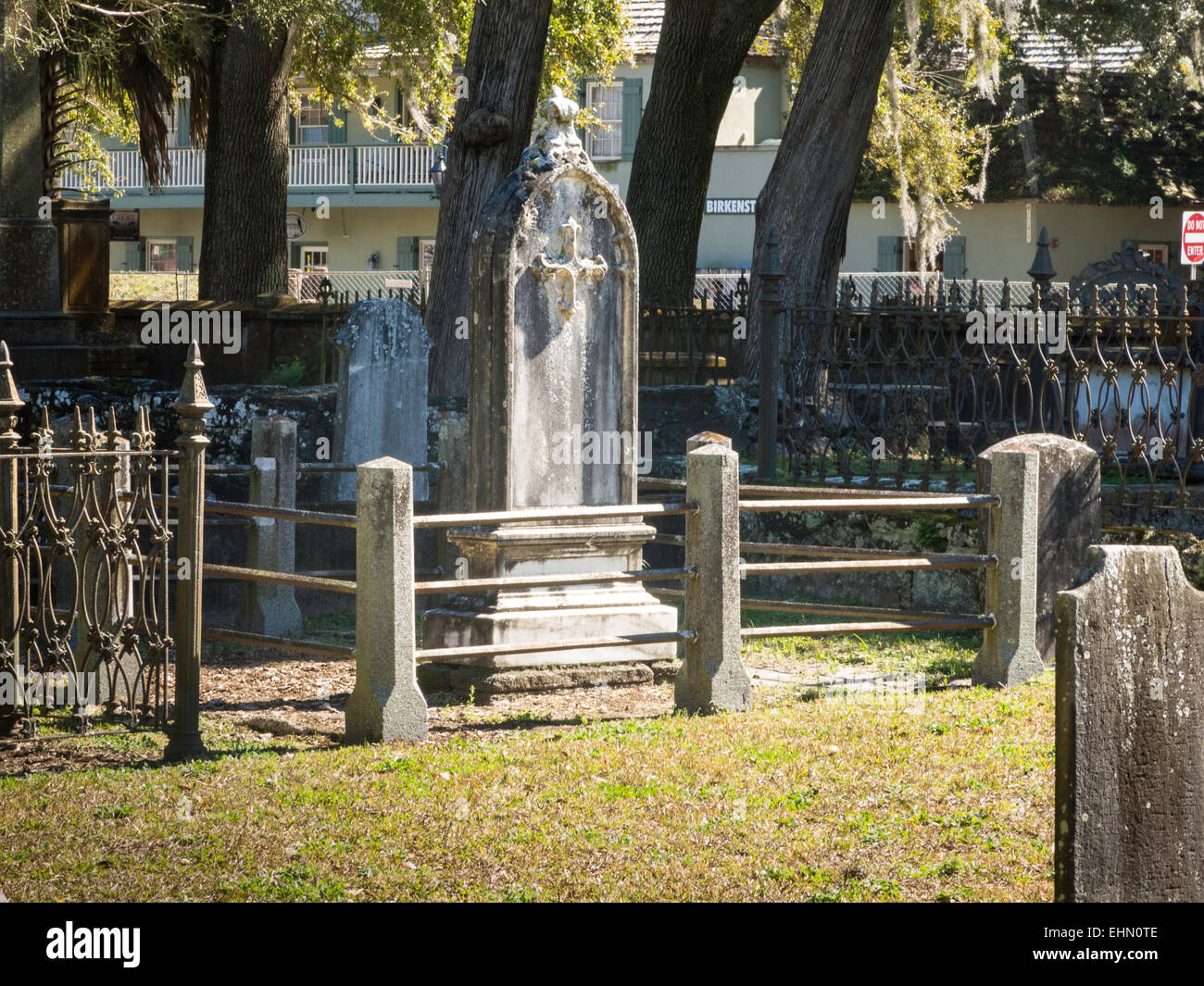 Il cimitero di Huguenot St Augustine, Florida, Stati Uniti d'America Foto Stock