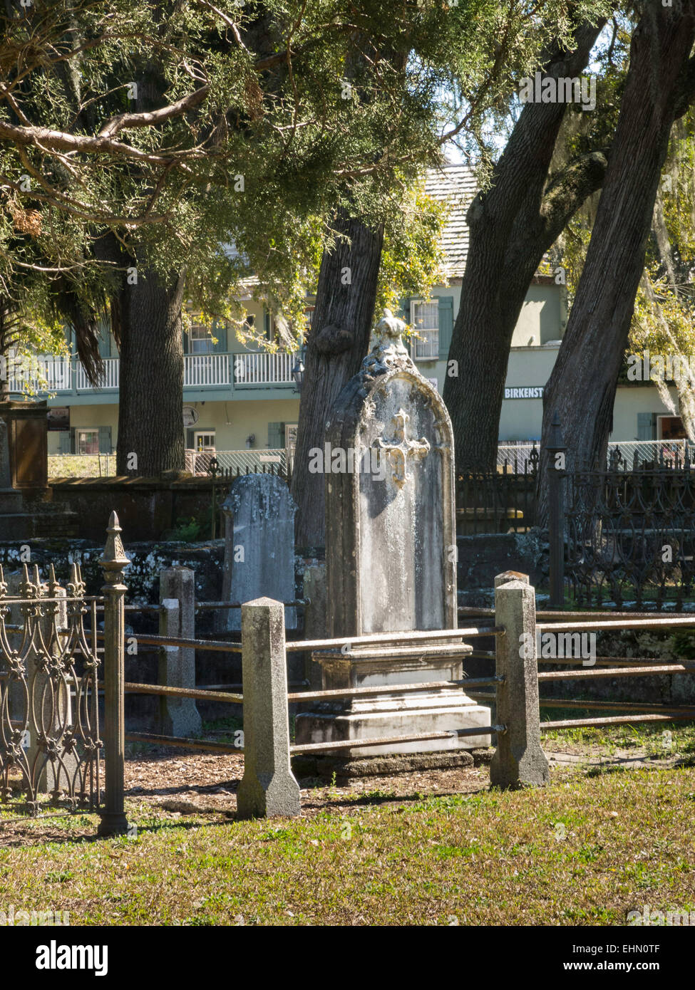 Il cimitero di Huguenot St Augustine, Florida, Stati Uniti d'America Foto Stock