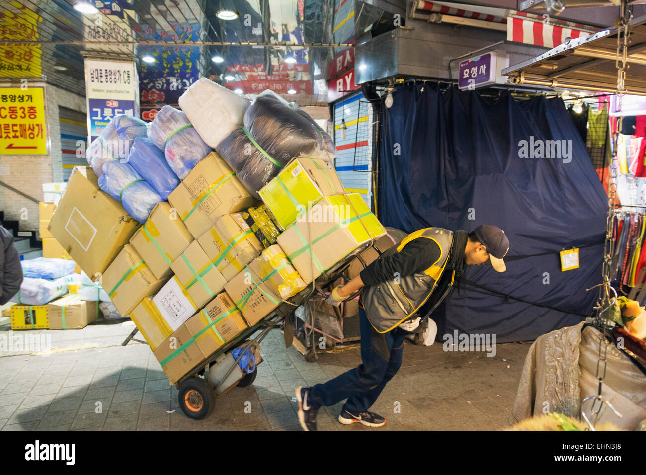 Asia, Repubblica di Corea, Corea del Sud, Seoul, mercato Nandaemun Foto Stock