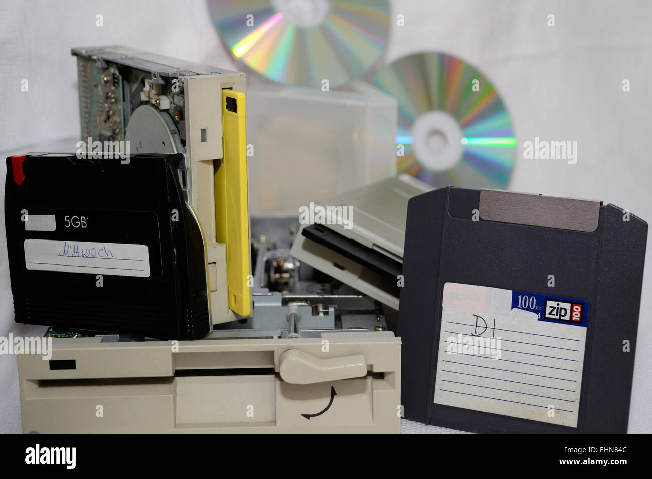 I supporti di memorizzazione per PC Foto Stock