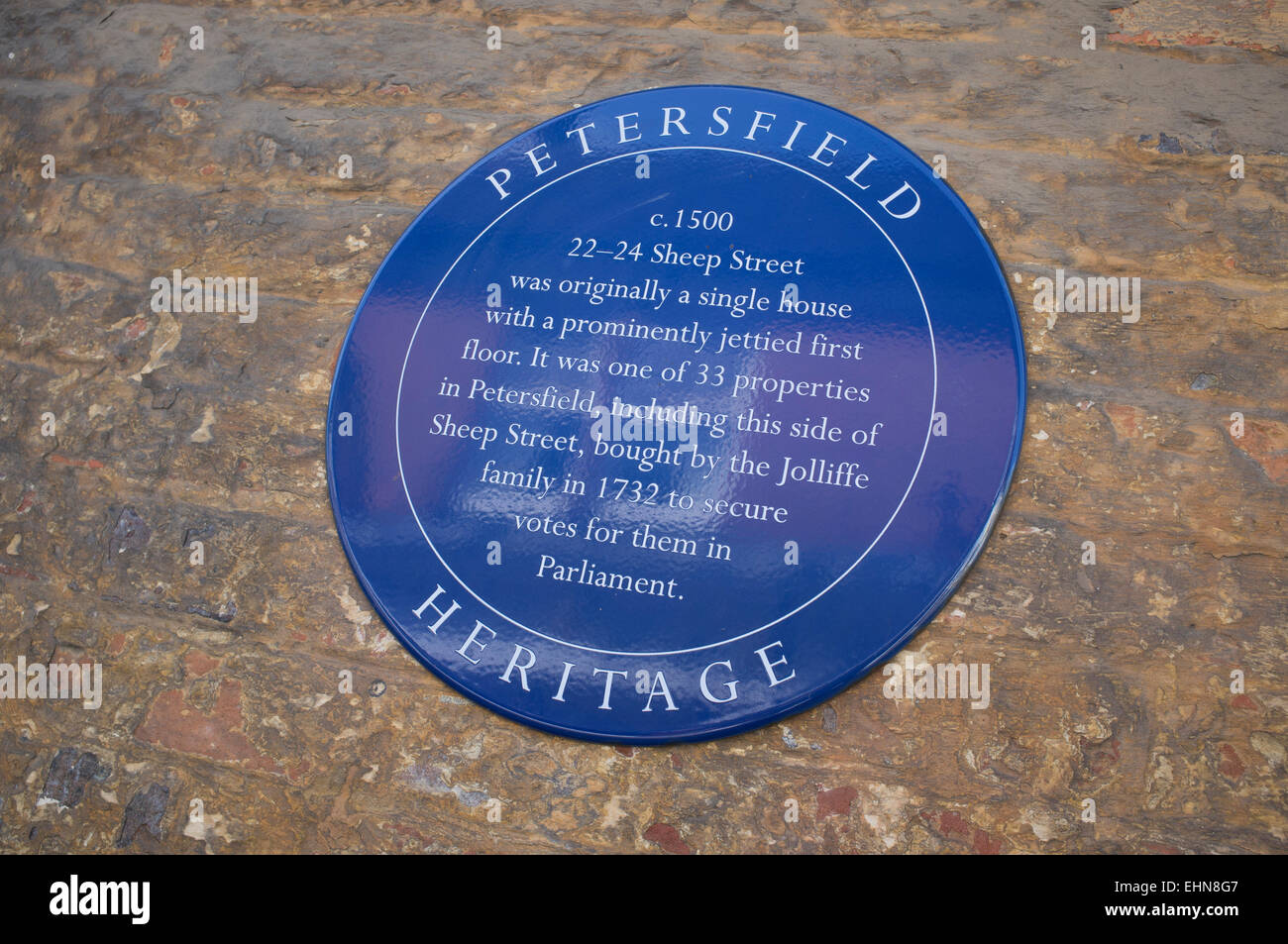 22-24 Sheep Street, Petersfield, Hampshire c1500 di proprietà della famiglia Joliffe Foto Stock