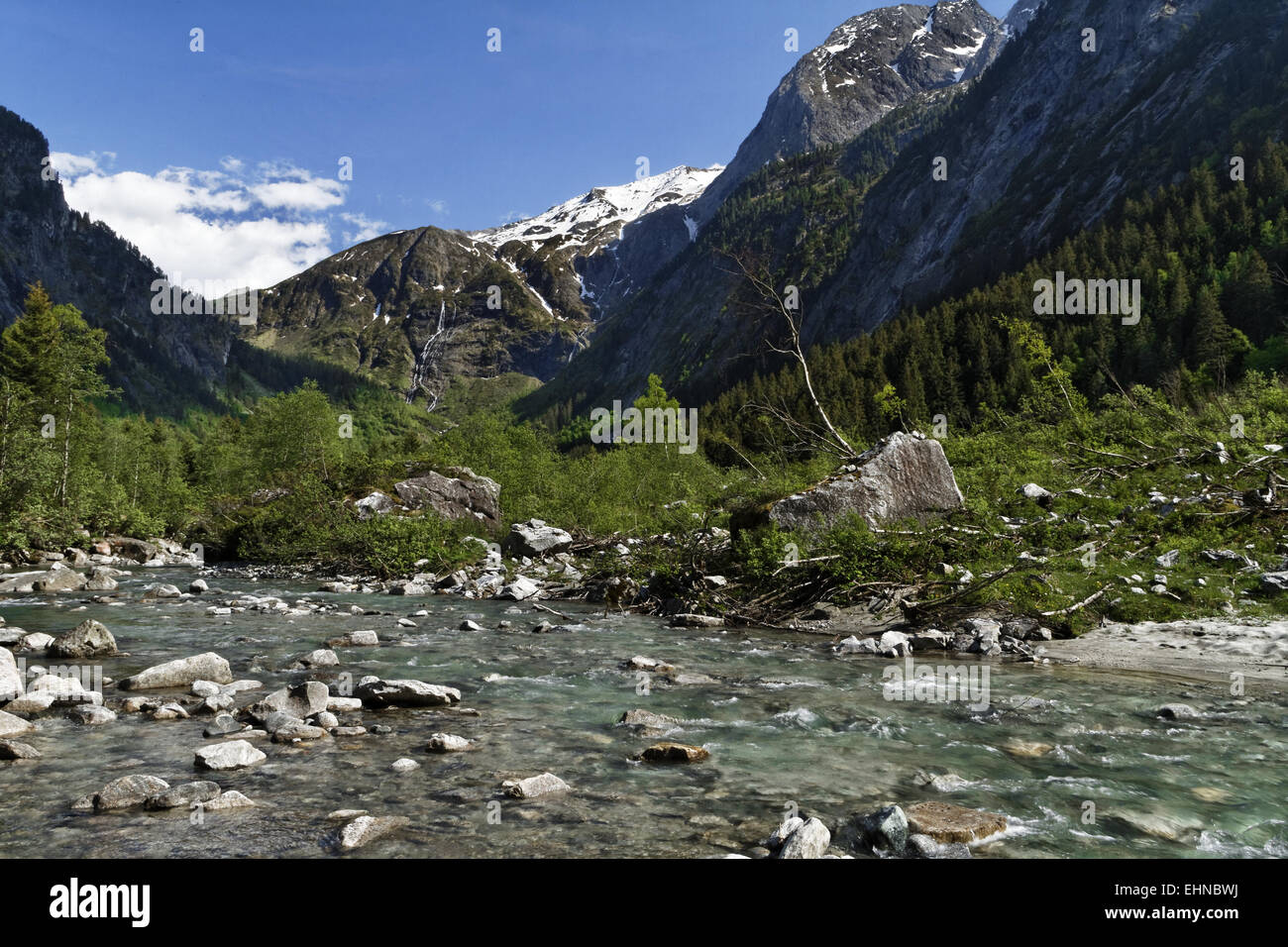 Alpi della Zillertal, Austria Foto Stock