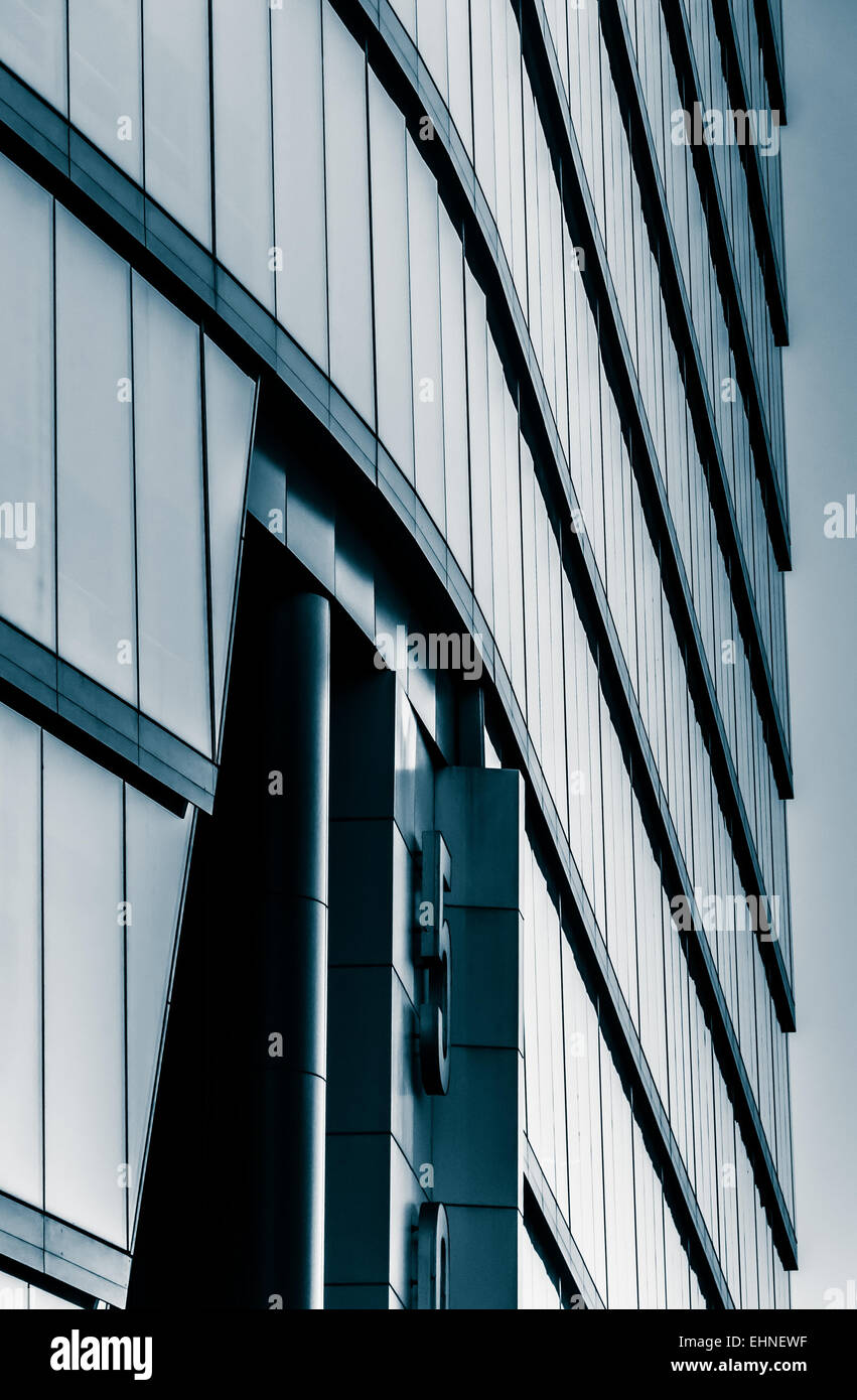 I dettagli architettonici della moderna banca WSFS edificio nel centro di Wilmington, Delaware. Foto Stock