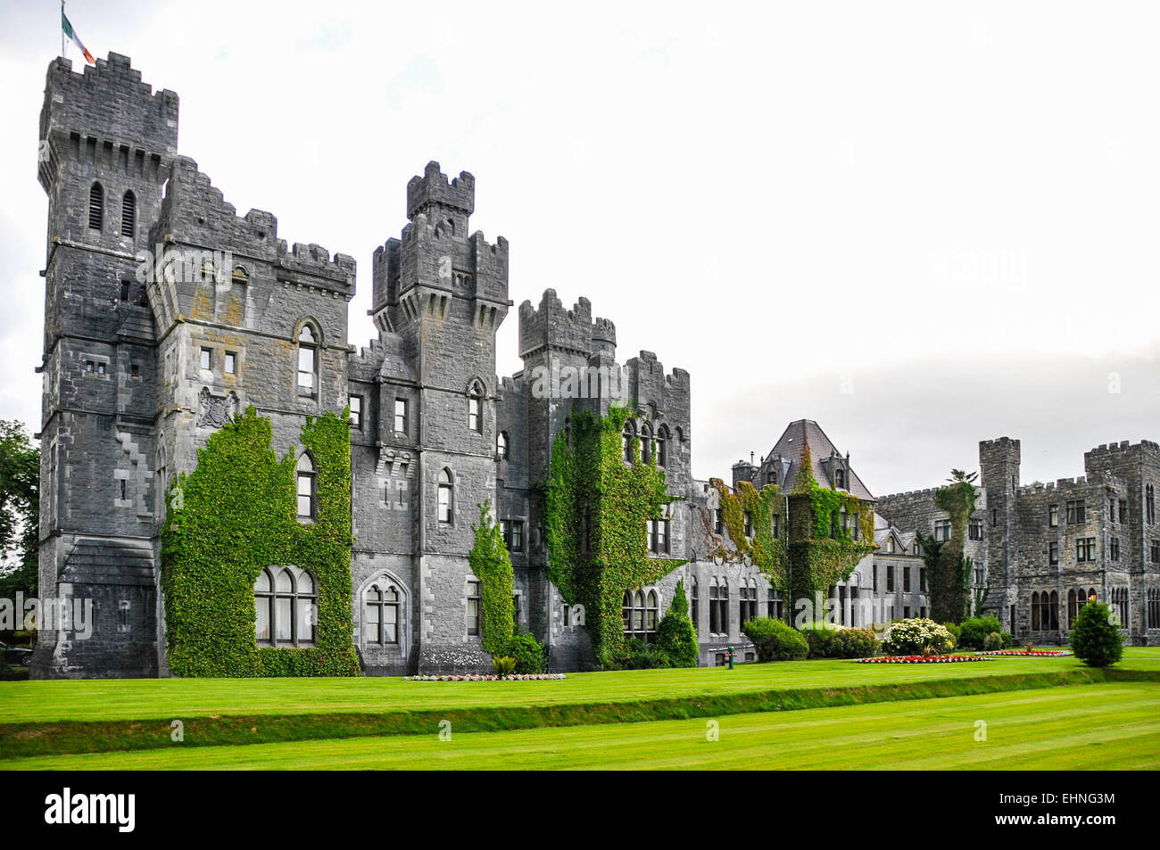 Ashford Castle, nella contea di Mayo Foto Stock
