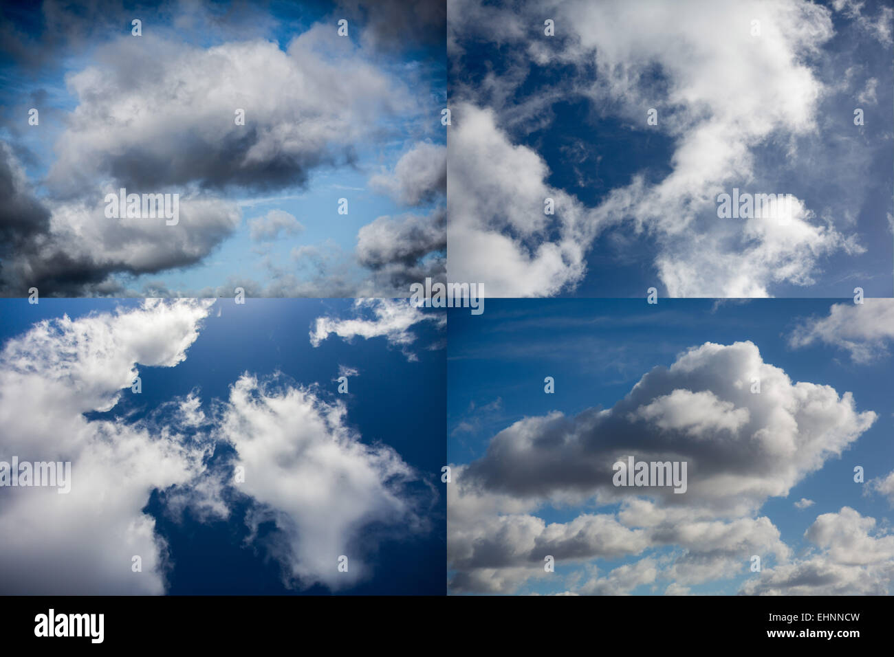 Cielo nuvoloso. Foto Stock