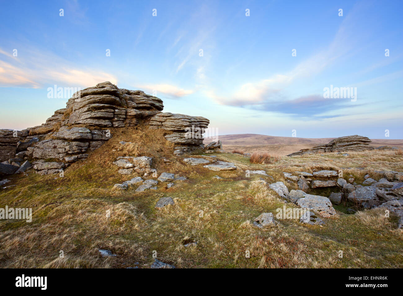 East Mill Tor Parco Nazionale di Dartmoor Devon UK Foto Stock