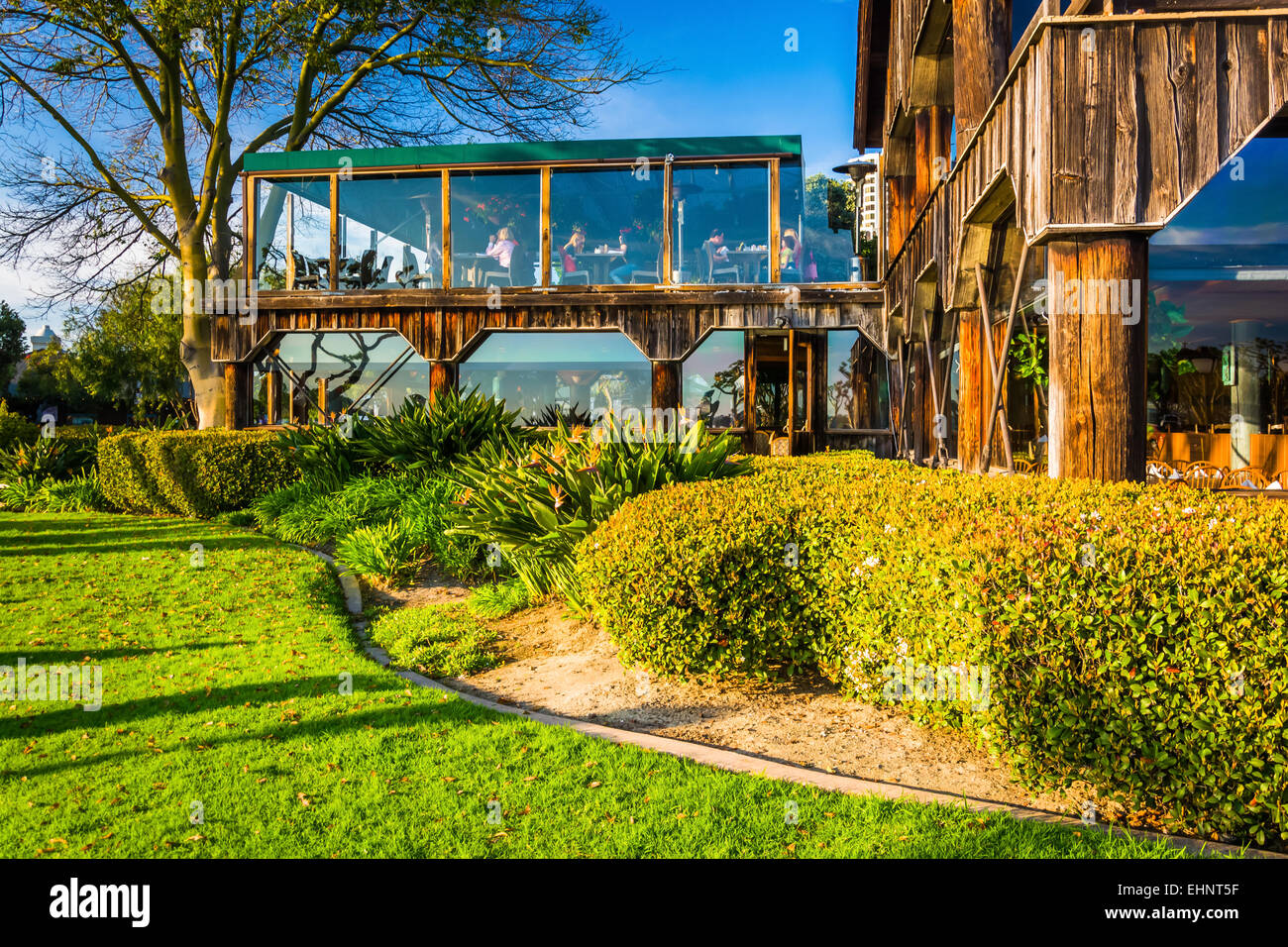 Ristorante al Seaport Village a San Diego, California. Foto Stock