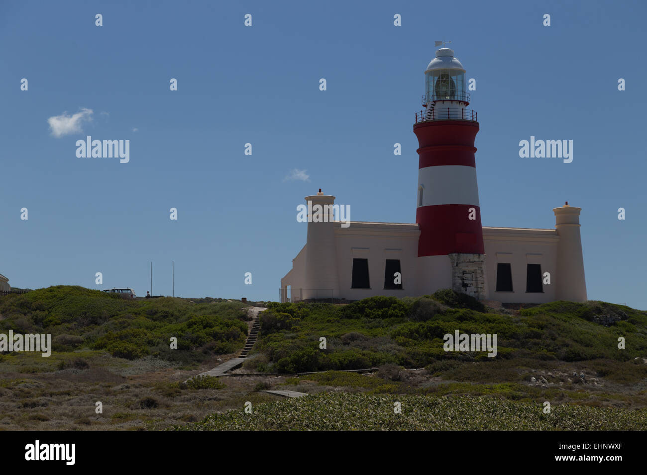 Il Cape Aghulas faro del punto più australe dell Africa Foto Stock