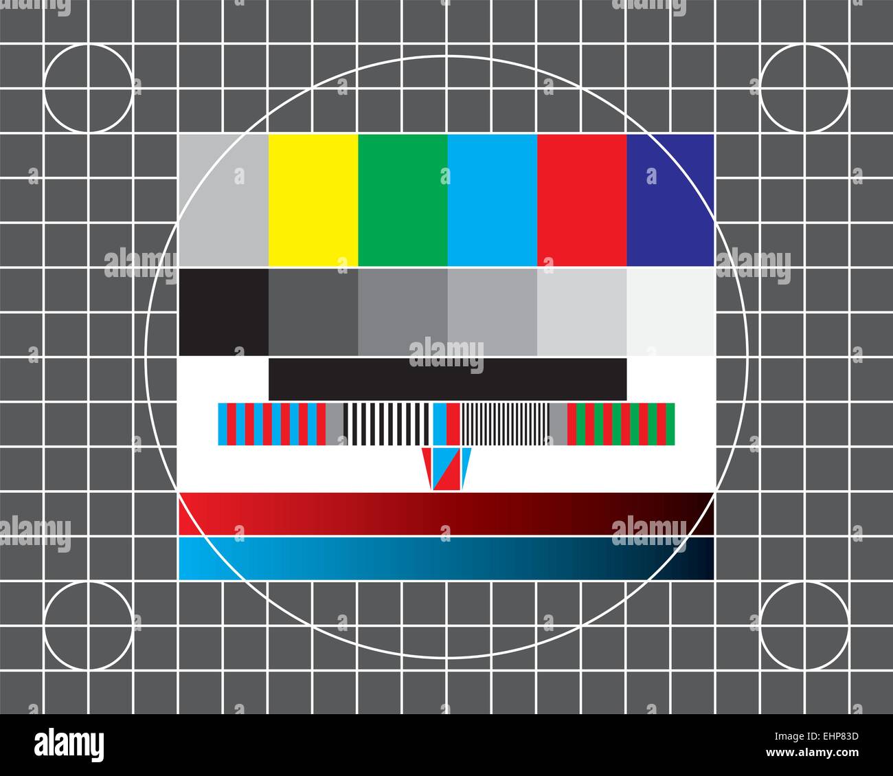 Prova TV vettore dello schermo Illustrazione Vettoriale
