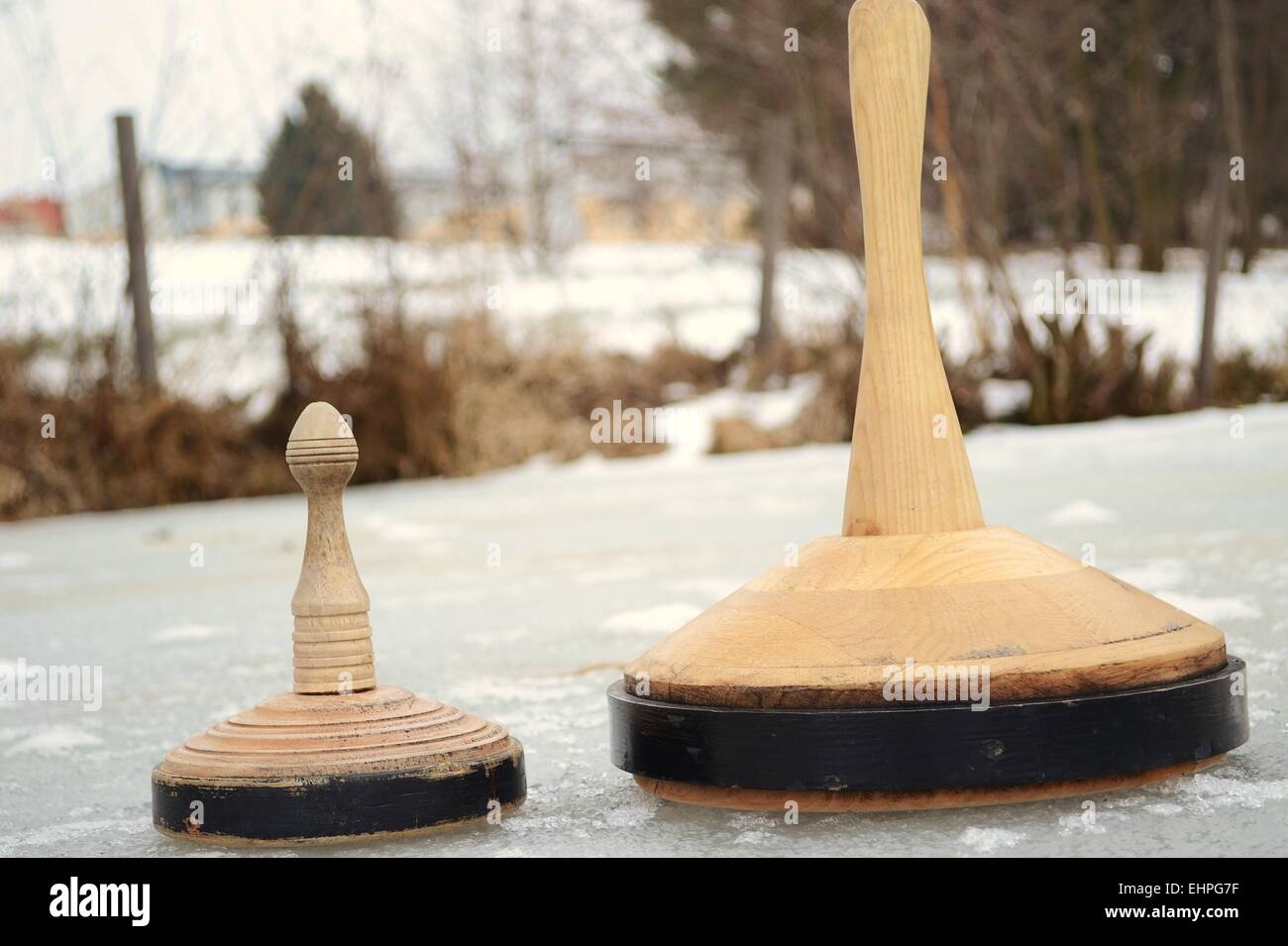 Sport nazionale il curling Foto Stock