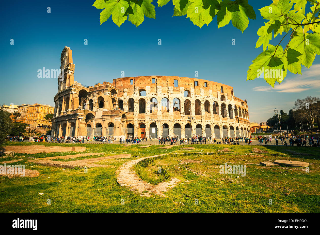 Colosseo a Roma Foto Stock