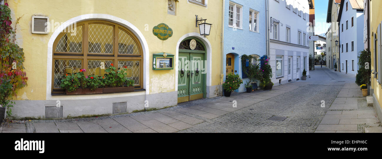 Vista panoramica alla città di Füssen in Germania Foto Stock