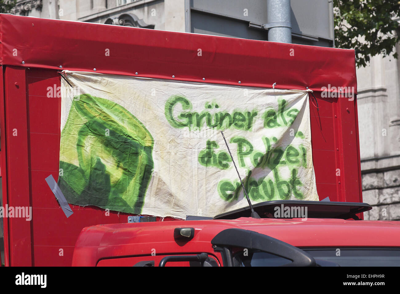 La canapa Parade Berlin Foto Stock