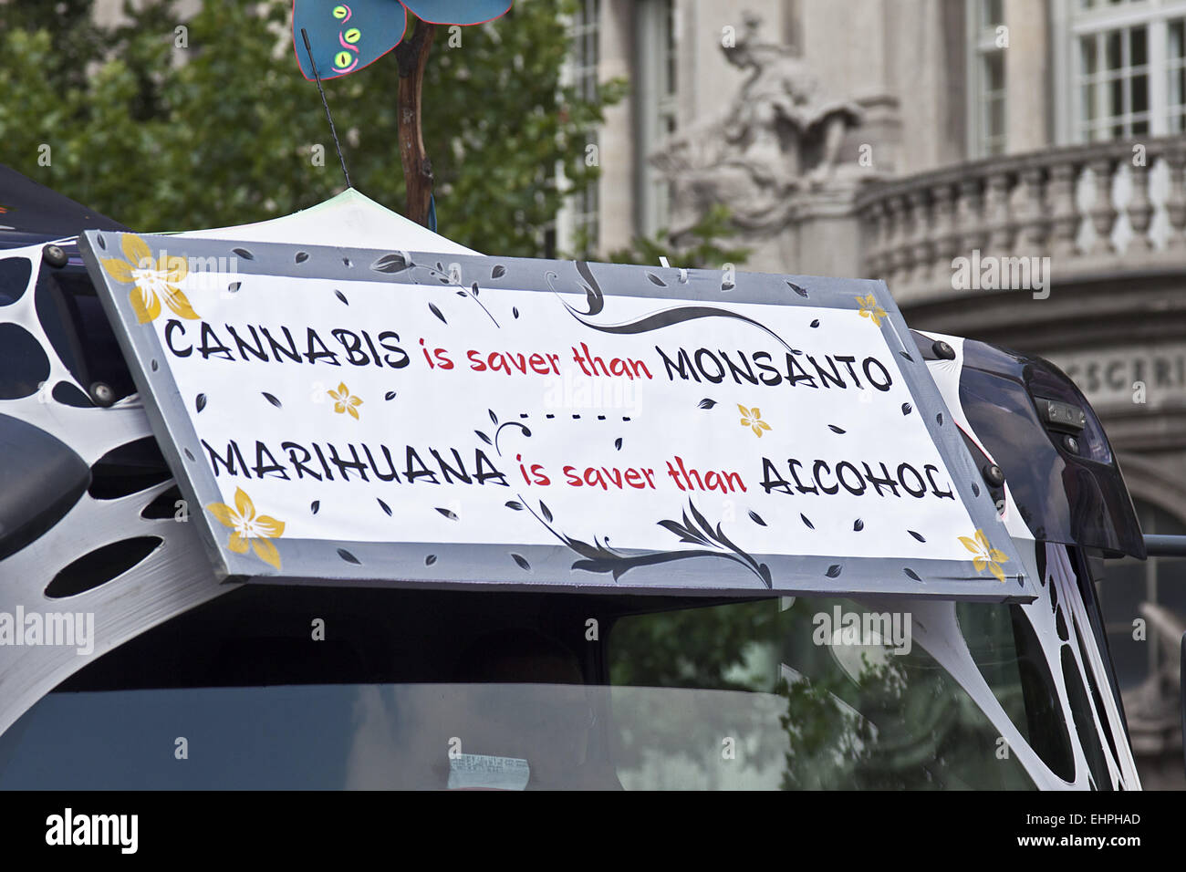 La canapa Parade Berlin Foto Stock