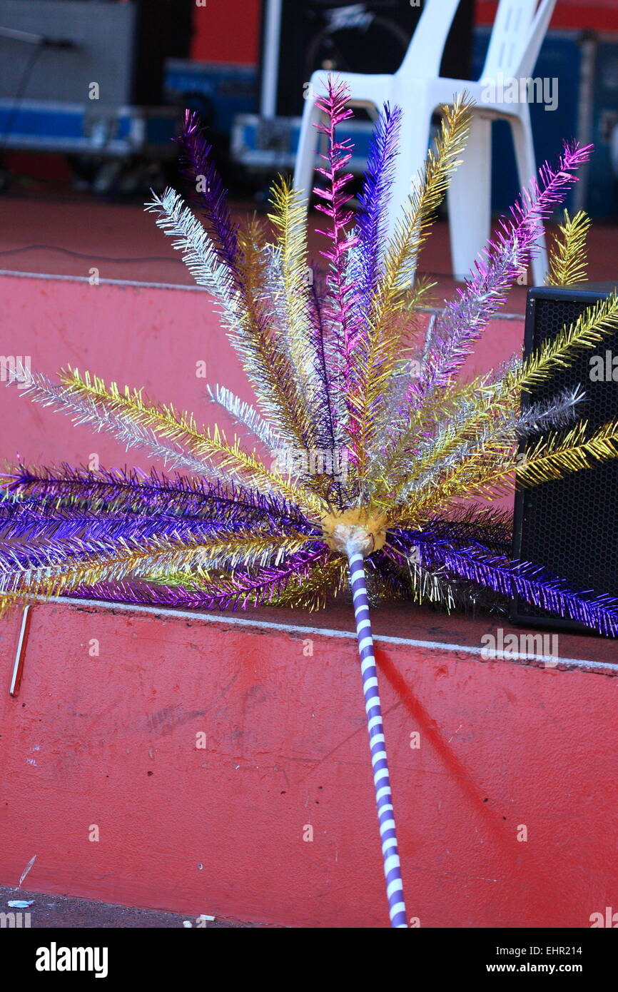 Bunga Manggar è un brillante decorazione colorata si trovano normalmente a un matrimonio malese o qualsiasi altro evento importante in Malesia Foto Stock