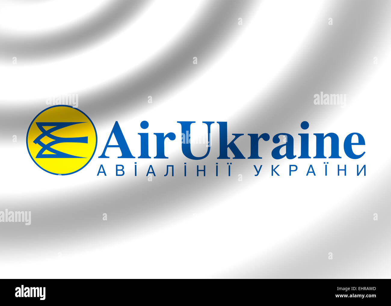 Aria ucraina logo icona simbolo bandiera emblema Foto Stock