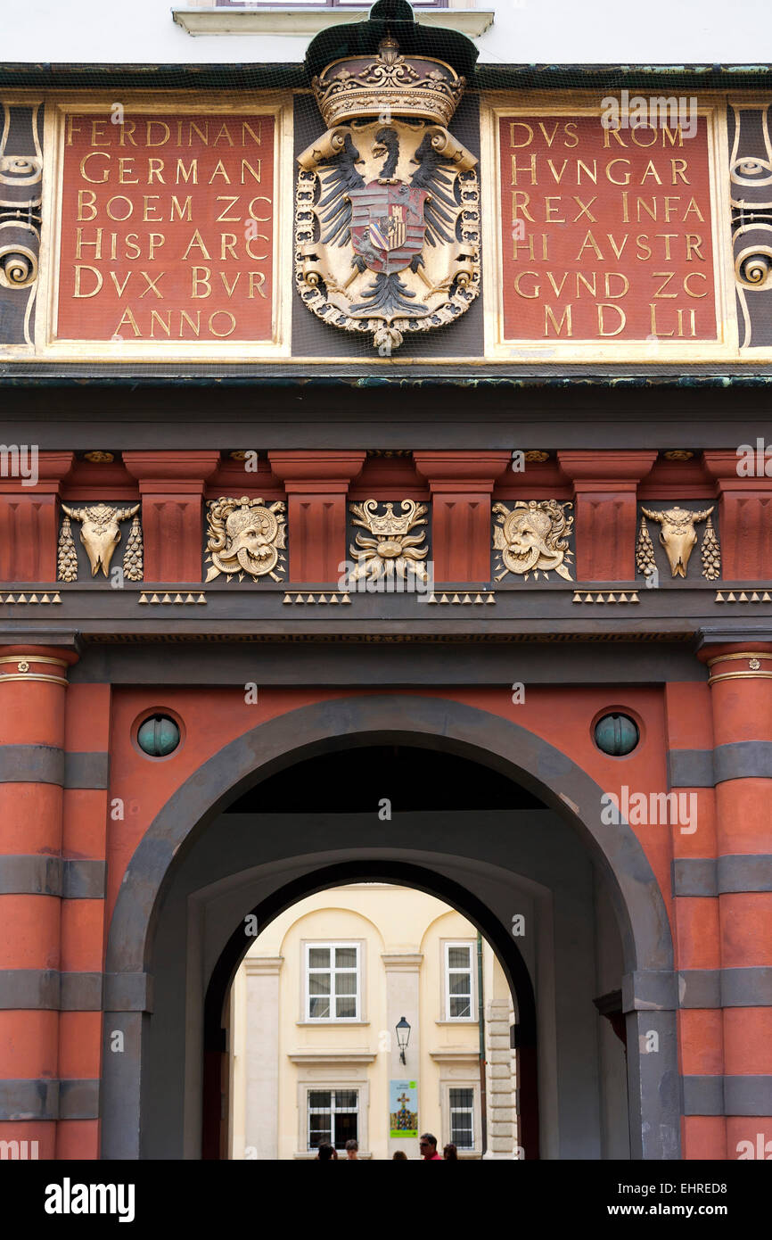 Swiss Gate, Hofburg di Vienna Foto Stock