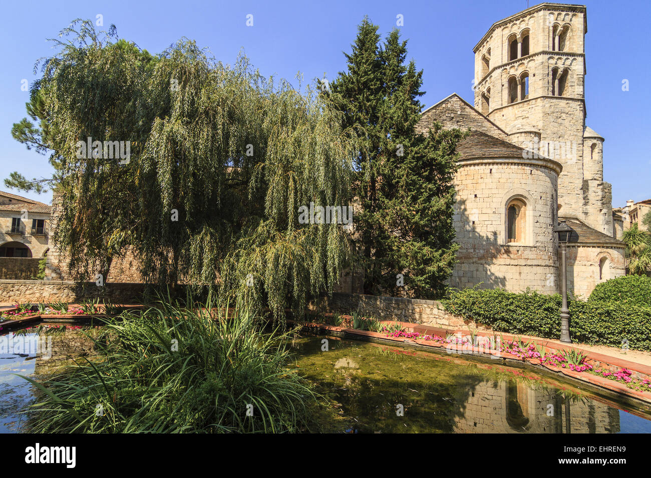 Monastero di De Sant Pere Girona Spagna Foto Stock