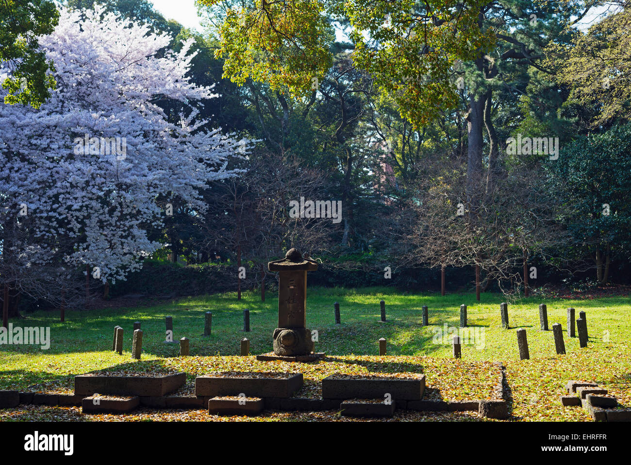 Asia, Repubblica di Corea, Corea del Sud, Jeju Island, Jeju City, Samseonghyeol Santuario - clan tre fori dei padri fondatori di Foto Stock