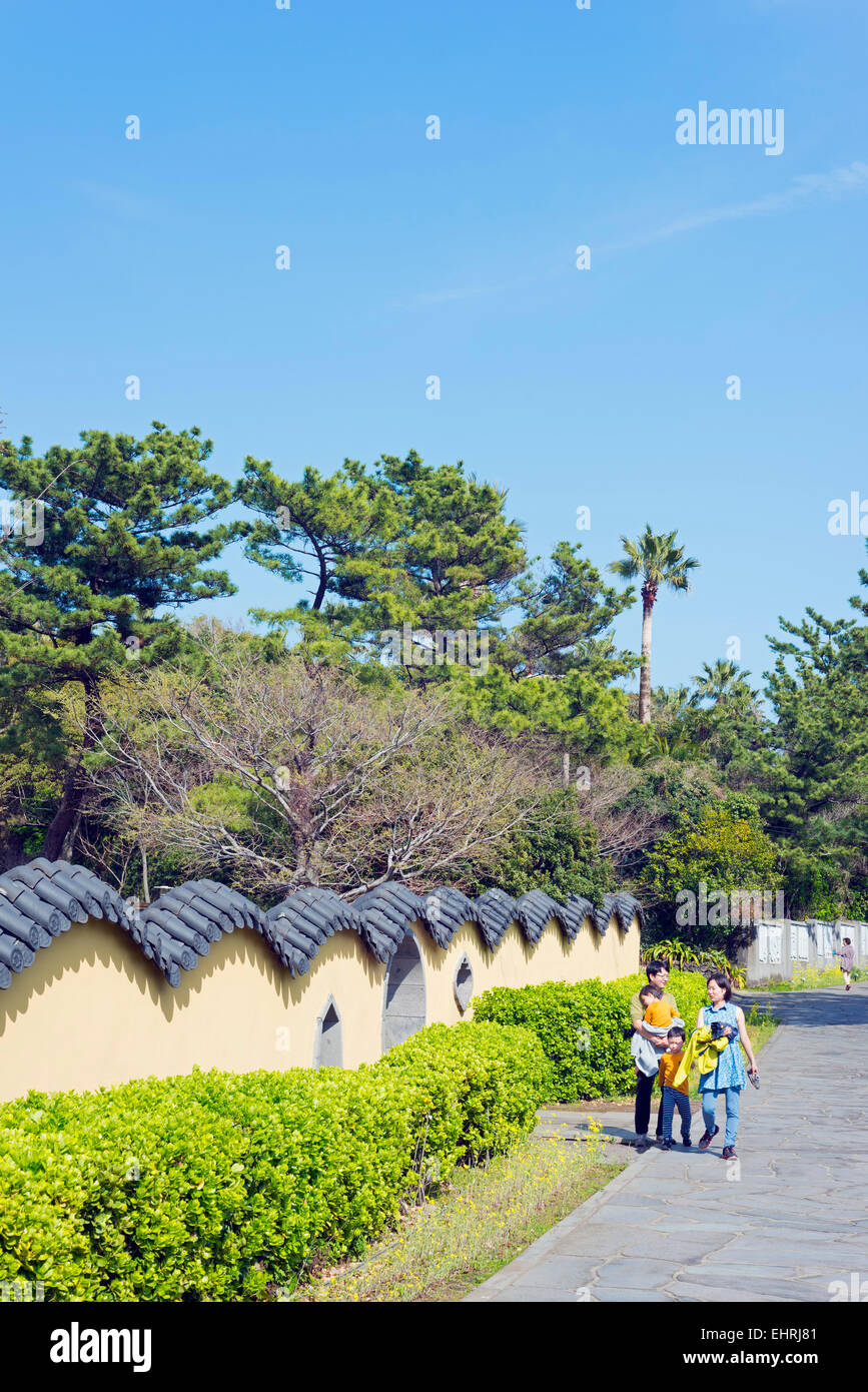 Asia, Repubblica di Corea, Corea del Sud, Jeju Island, Seogwipo city, Seobok park, stile cinese gardens Foto Stock