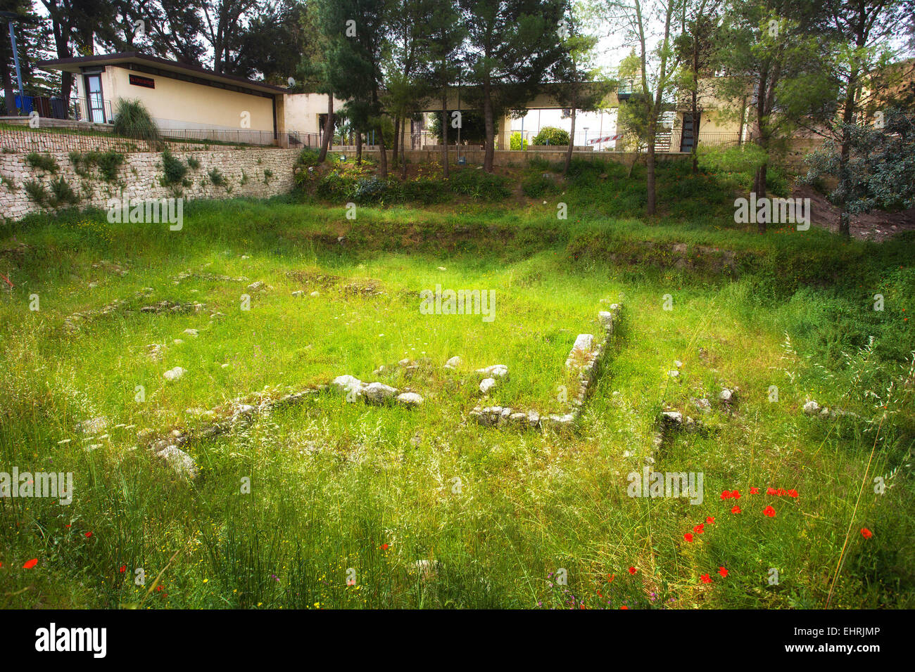 Ragusa Hybla antico sito archeologico Foto Stock