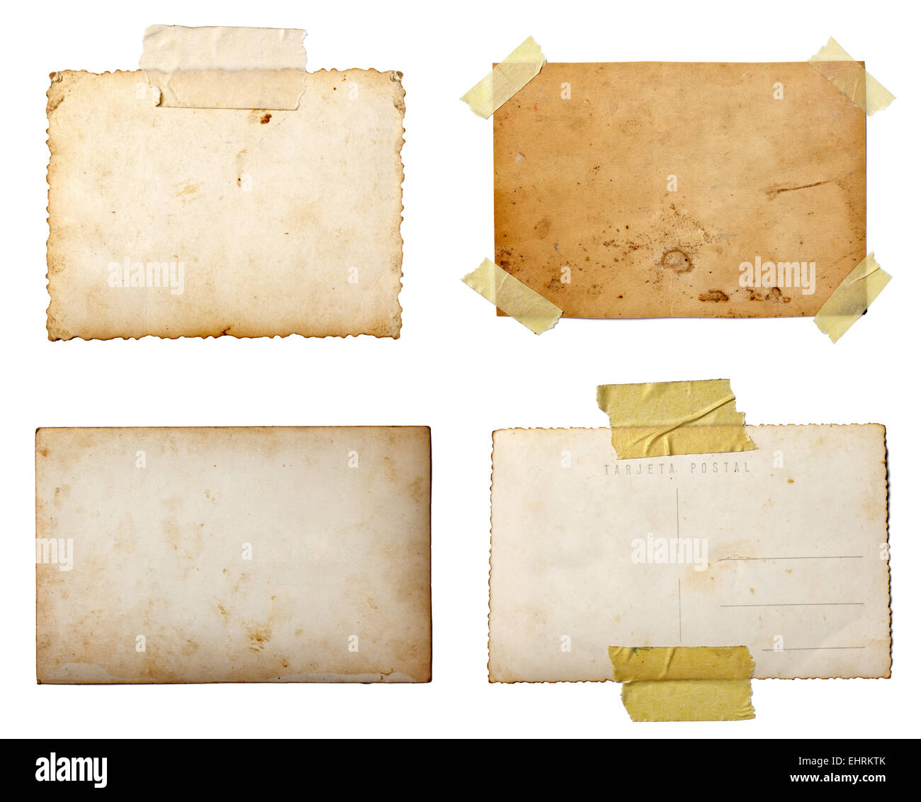 Cartolina e la pellicola istante vintage Foto Stock