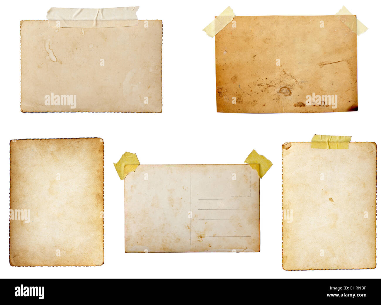 Cartolina e la pellicola istante vintage Foto Stock