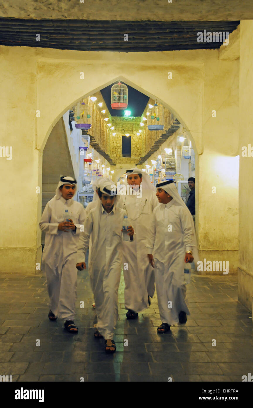 Souq Waqif, Doha, Qatar. Medio Oriente. Foto Stock