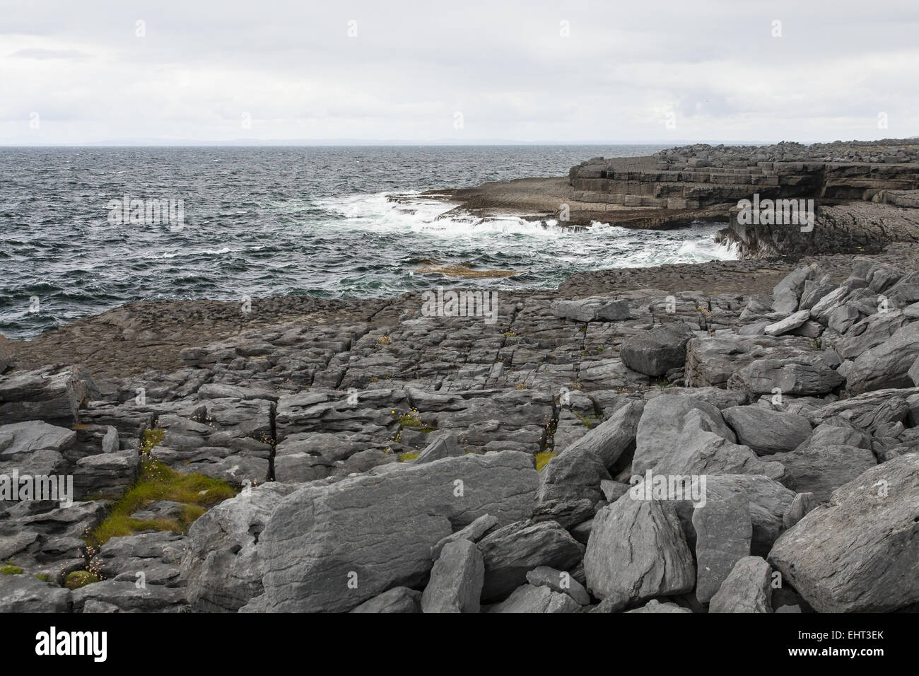 Il paesaggio nei pressi di Doolin, County Clare, Irlanda Foto Stock